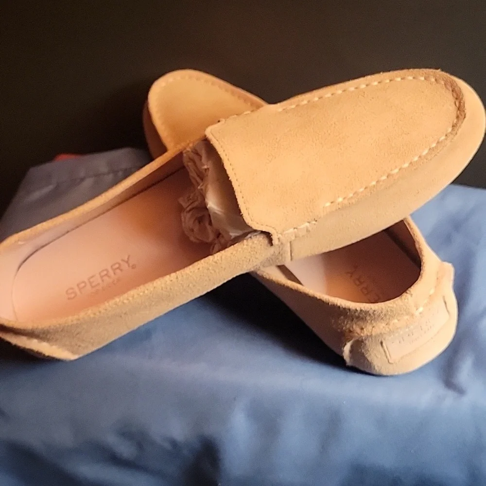 Sperry Pink Suede Loafers - Picture 5 of 7